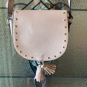 NWOT Victorias Secret Blush Studded Tassel Crossbody Bag